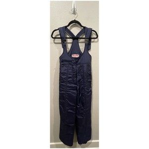 SKI WEAR by JCPenney Vintage Bib Overall Pants Navy Blue